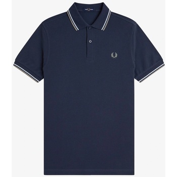 Fred Perry Блуза с яка Fred Perry Short Sleeve Twin Tipped Polo Shirt - Dk Airforce Z47