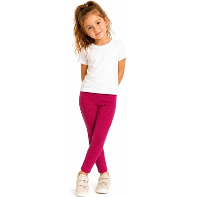 dosupliku Dívčí legíny potisk jeans růžová
