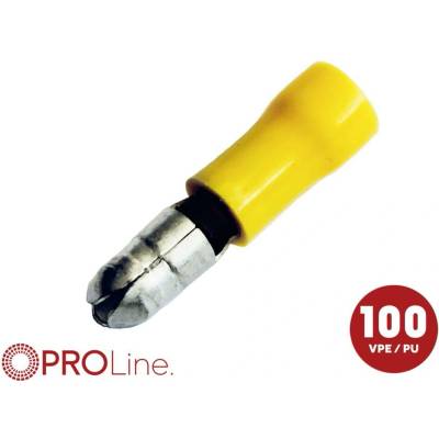 ACV 340025-3-0-p guľatý faston krimpovacia spojka 4.0 mm² 6.0 mm² Ø pin: 5.0 mm úplne izolované žltá 1 ks Piece