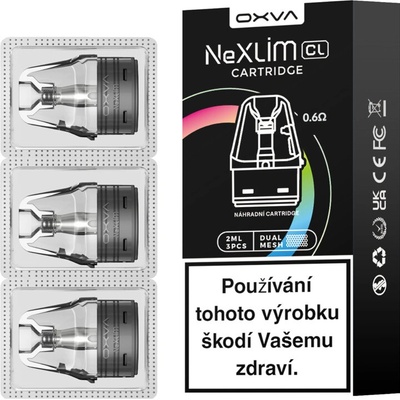 Oxva NEXLIM cartridge 4 ml 0,6 ohm 3 ks