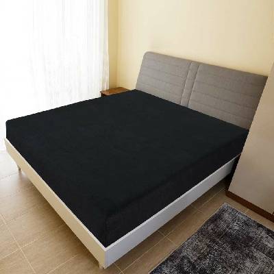vidaXL Jersey prostěradla 2 ks bavlna 136241 Černé 90x200