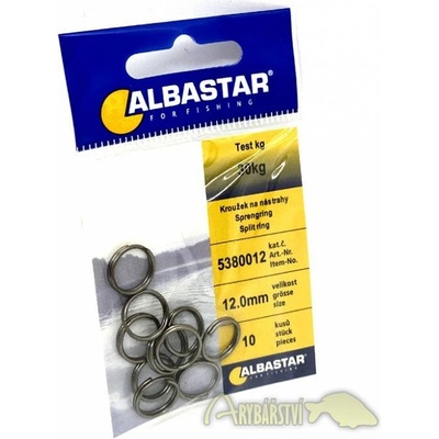 ALBASTAR Pérkové kroužky Split Ring 5 mm 8 kg