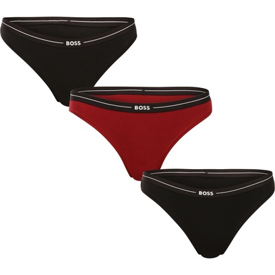 3PACK dámske tangá BOSS viacfarebné (50510030 966)