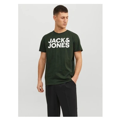 JACK & JONES Тишърт Corp 12151955 Зелен Standard Fit (Corp 12151955)