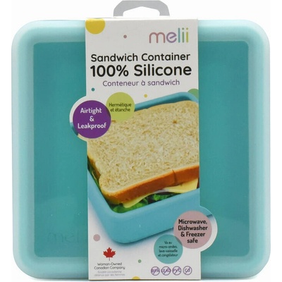 Melii Silikonová krabička na sendvič 790 ml Modrá