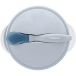KikkaBoo Купа с термо лъжица Blue (31302040126)
