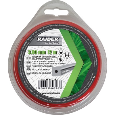 Raider Корда за моторна коса квадратна усилена 3.00mm х 12m