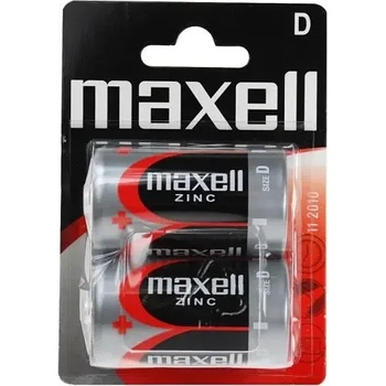 Maxell Цинк манганова батерия maxell r20 /2 бр. в блистер/ 1.5v (ml-bm-r20)