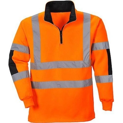 PortWest reflexní mikina Xenon Rugby Hi-Vis oranžová 94934
