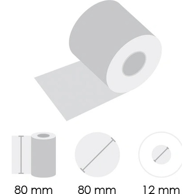 PAPIERNIK Kotúčiky TERMO STANDARD 80/80/12 (1ks)