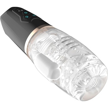 Image 1 of Rimba Toys Orgastobator 03 Male Masturbator Black & Transparent