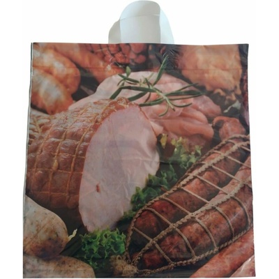 LDPE taška 42+5x47 cm s potlačou Údeniny 50ks Variant: 50ks