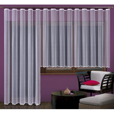 Forbyt kusová záclona ALBA jednobarevná bílá, výška 250 cm x šířka 200 cm (na dveře)