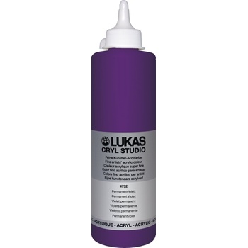 Image 1 of LUKAS Cryl Studio Plastic Bottle АКРИЛНА боя Permanent Violet 500 ml 1 бр (747320500)