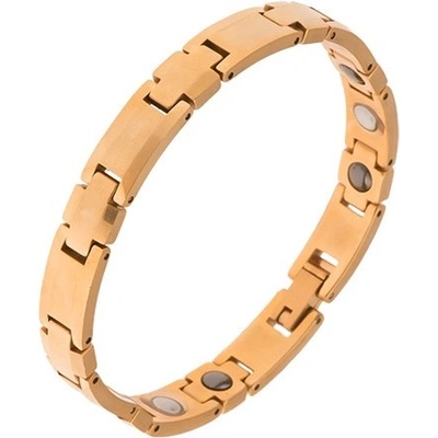 Šperky eshop wolframový zlatá články obdélníky magnety SP15.23