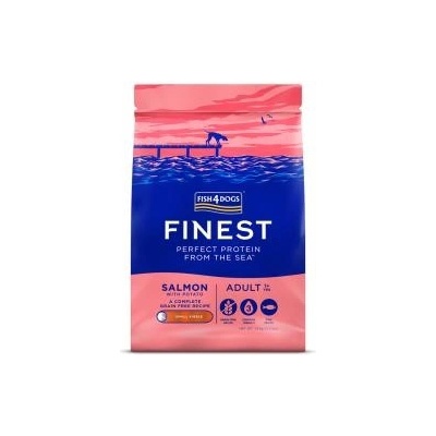 FISH4DOGS velké pro dospělé psy 1+ Finest losos s bramborami 1,5 kg