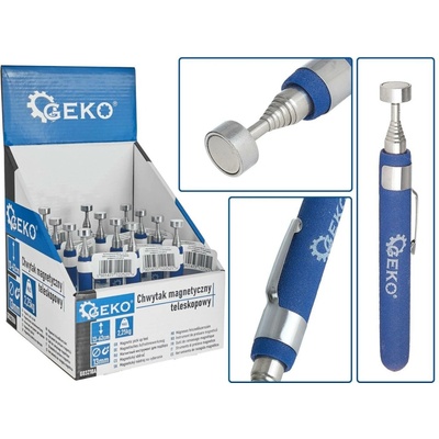 Teleskopický magnetický zvedák Geko – nosnost 2,25 kg, délka 62 cm