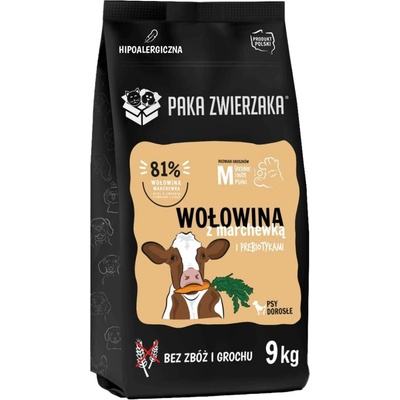 Paka Zwierzaka Monoprotein adult střední hovězí mrkev