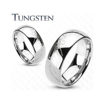 Šperky eshop Wolframový prsten stříbrné motiv Pána prstenů v11.08