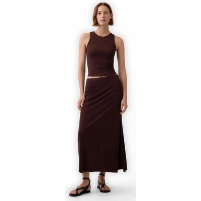 GAP 885160-02 Jersey maxi sukně hnědá