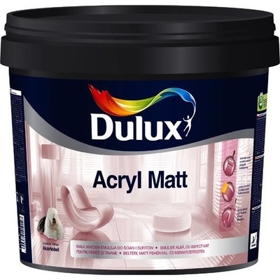 DULUX Interiérová barva Acryl Matt - Bílá 10L