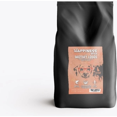 Happiness Superfood65 Puppy skotský losos s koprem špenátem fenyklem chřestem a rajčaty 2 kg