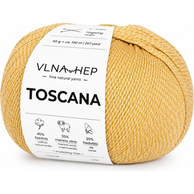 Vlna Hep Příze Toscana 142100 – Hořčicová
