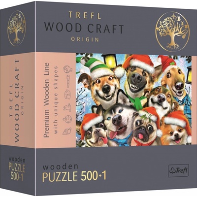 TREFL Wood Craft Origin Vánoční psi 501 dielov