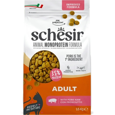 Schesir Cat Adult Animal Monoprotein Formula Čerstvé bravčové mäso 1,5 kg