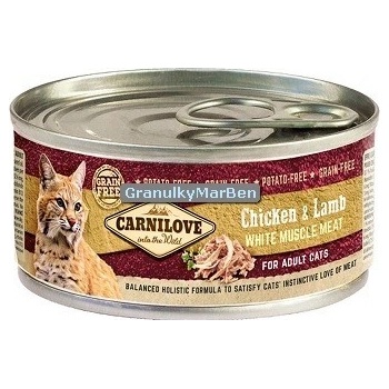 Carnilove White Muscle Meat Chicken&Lamb Cat 100 g