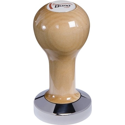 Buna Café Tamper javor lak, SP, nerez lesk, plochý 51 mm