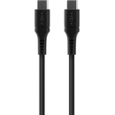 Fixed FIXDLS-CC12-BK Liquid silicone nabíjací a dátový, PD USB-C/USB-C na iPhone/iPad/MacBook/AirPods, 1,2m, černý