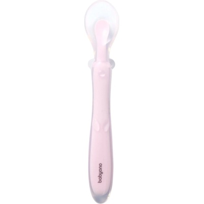 Babyono Силиконова лъжичка Babyono - Be Active, розова (5901435415795)