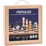 Popular Playthings Луксозен комплект с класически настолни игри Popular (92211)