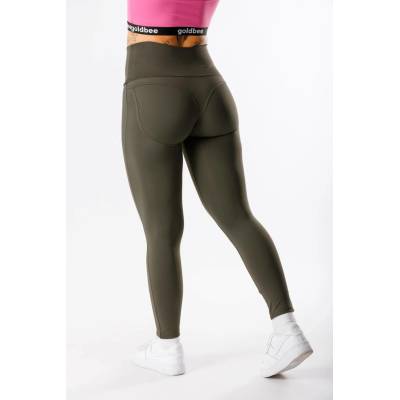 GoldBee Tvarující Legíny Lycra Army
