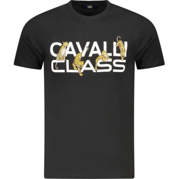 Cavalli class Тениска с къс ръкав cavalli class, Размер L, Цвят Черен (TXT60MJD060_NE05051)