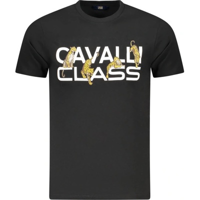 Cavalli class Тениска с къс ръкав cavalli class, Размер L, Цвят Черен (TXT60MJD060_NE05051)