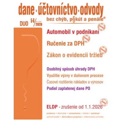 Dane, účtovníctvo, odvody bez chýb, pokút a penále