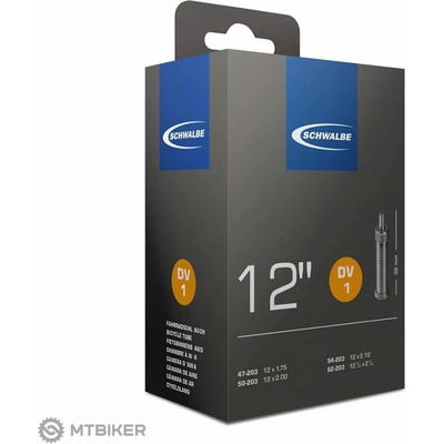 Schwalbe 12 x 1.75 - 2.10" duše, dunlop ventil 32 mm