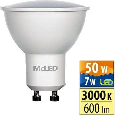 McLED LED GU10, 7W, 3000K, 600lm