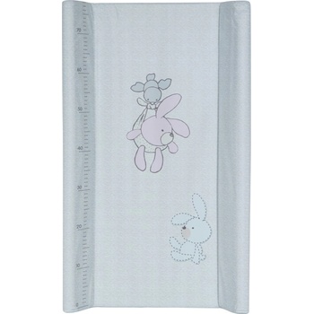 Image 1 of Lorelli Подложка за повиване с твърда основа Lorelli - Зайчета сива, 80 cm (10130150005)