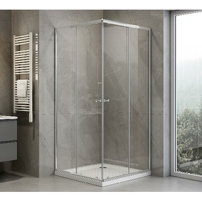 Aqualine Agga - Sprchový kút 90x90 cm, chróm/číre sklo HLF909Y