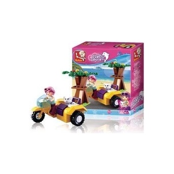 Sluban B0600C Dívčí sen Motorka se sajdkárou
