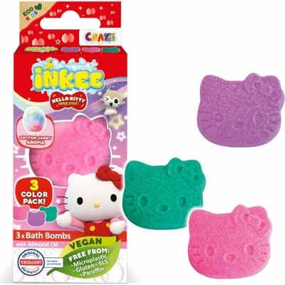 Hello Kitty Bath bomba do kúpeľa pre deti 3x15 g