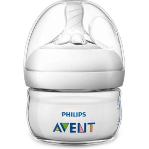 Philips Бебешко шише Philips Avent - Natural, PP, бавен поток/1 капка, 0м+, 60 ml (SCF039/17) - ozone