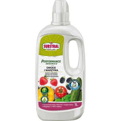 Substral Hnojivo tekuté PERFORMANCE ORGANICS OVOCE A ZELENINA 1 L