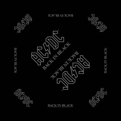 AC/DC Шал Back in Black Black (B048)