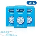 Kondomy, prezervativy Durex Feel Thin Classic balíček 2+1 54 ks