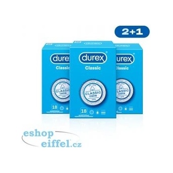 Durex Feel Thin Classic balíček 2+1 54 ks