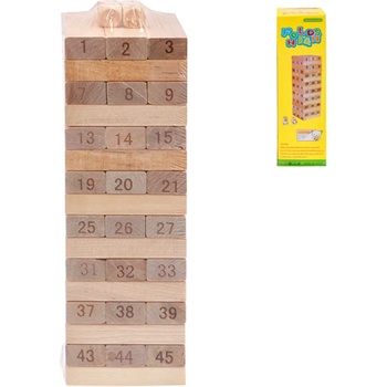 EmonaMall Дървена игра дженга EmonaMall - Код W4208 (W4208-200745743-2002007457434)